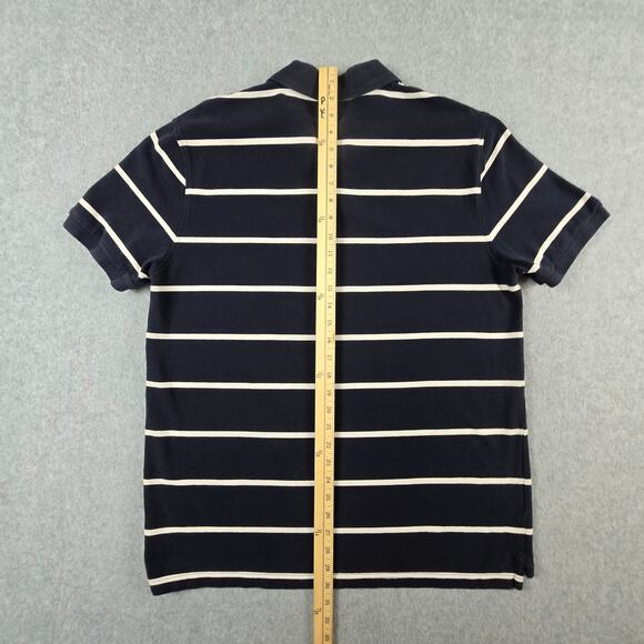 J. Crew Shirt Mens Size XL Navy Stripe Polo Golf - Picture 15 of 16